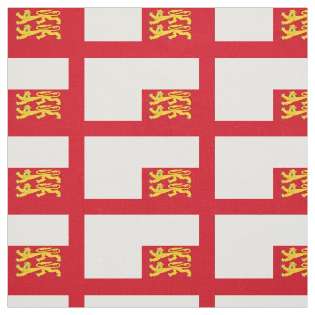 Tissu Drapeau de Sercq (Échantillon)