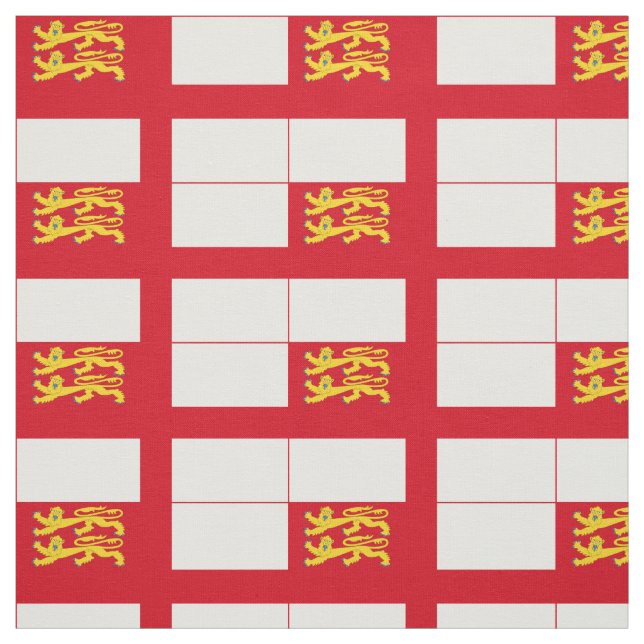 Tissu Drapeau de Sercq (Échantillon)