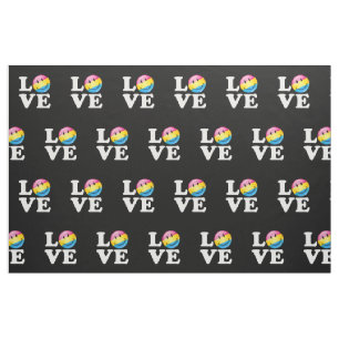 Tissu Drapeau de sourire d'amour Pansexual