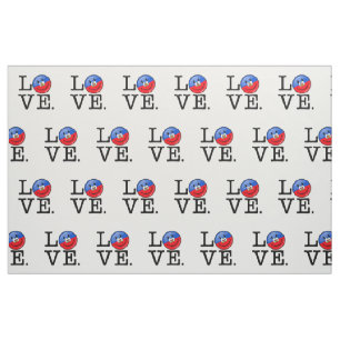 Tissu Drapeau de sourire du Haïti d'amour