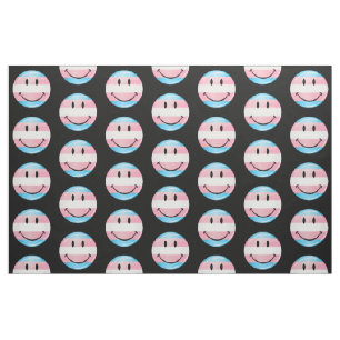 Tissu Drapeau de sourire rond de transsexuel
