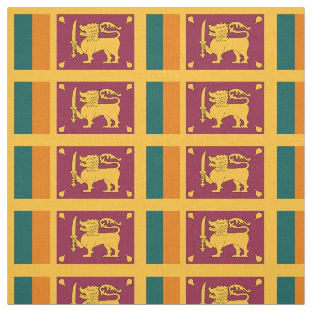 Tissu Drapeau de Sri Lanka (Échantillon)