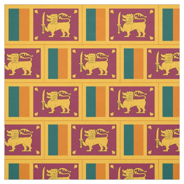 Tissu Drapeau de Sri Lanka (Échantillon)