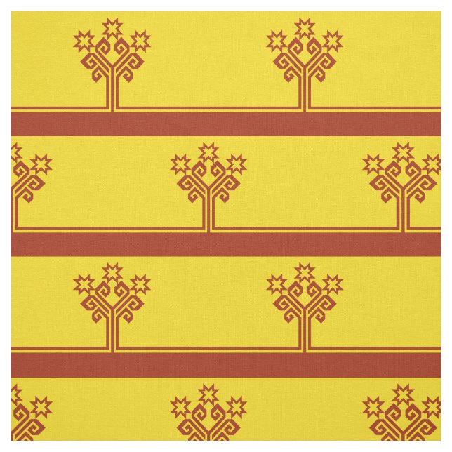 Tissu Drapeau de Tchouvachie (Échantillon)