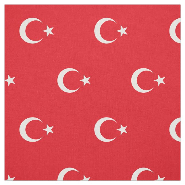 Tissu Drapeau de Turquie patriotique (Échantillon)