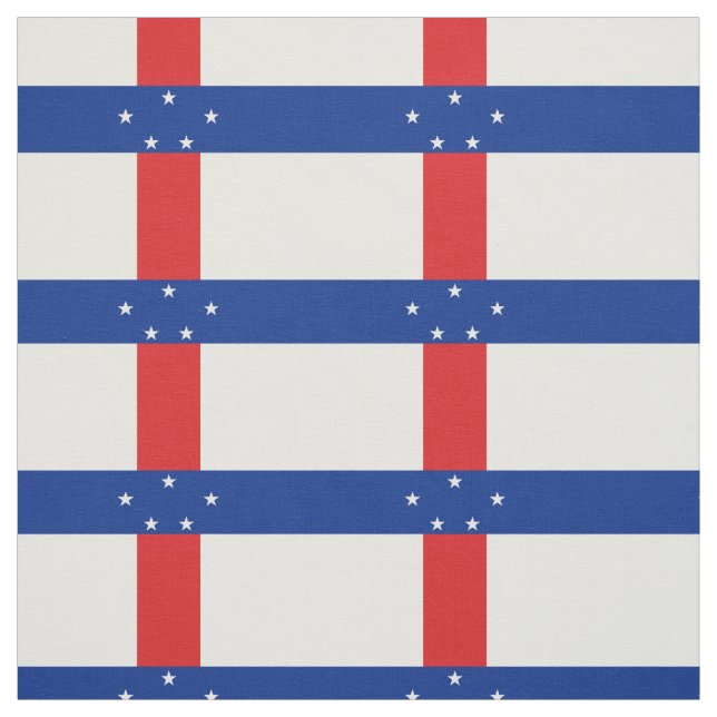 Tissu Drapeau des Antilles néerlandaises (Échantillon)