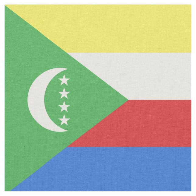 Tissu Drapeau des Comores (Fermer)