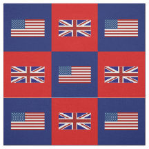 Drapeau des États-Unis, drapeau du Royaume-Uni sur