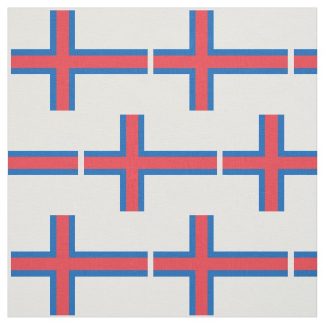Tissu Drapeau des îles Féroé (Échantillon)