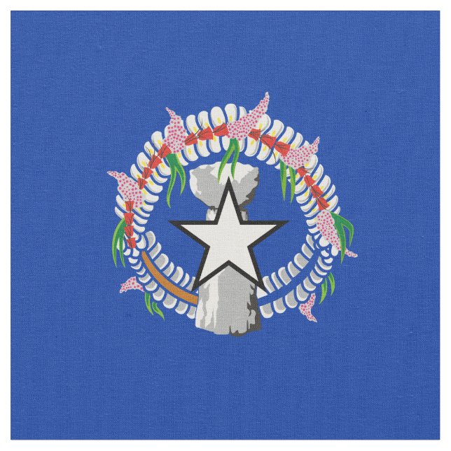 Tissu Drapeau des îles Mariannes du Nord (Fermer)