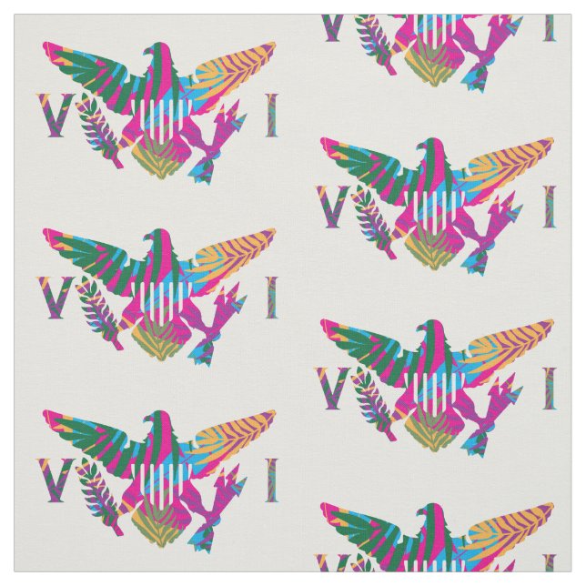 Tissu Drapeau des îles Vierges américaines (grand) Feuil (Échantillon)