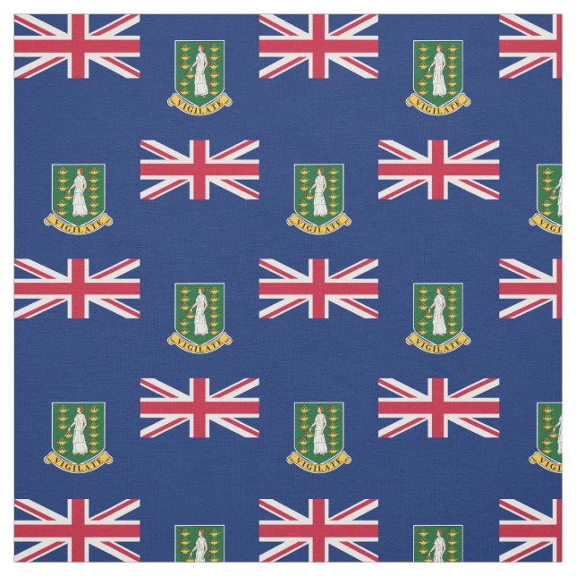 Tissu Drapeau des îles Vierges britanniques (Échantillon)