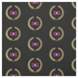 Tissu Drapeau des Laotiens