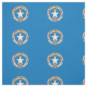 TISSU DRAPEAU DES MARIANNES DU NORD