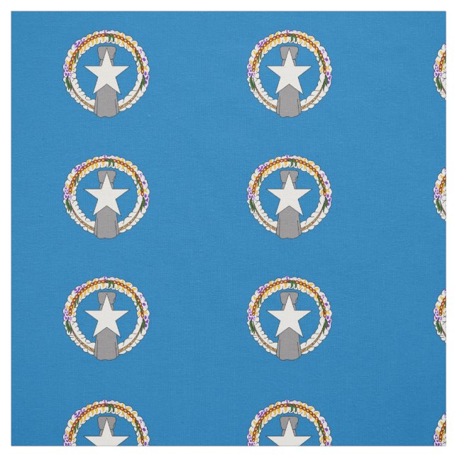 TISSU DRAPEAU DES MARIANNES DU NORD (Échantillon)