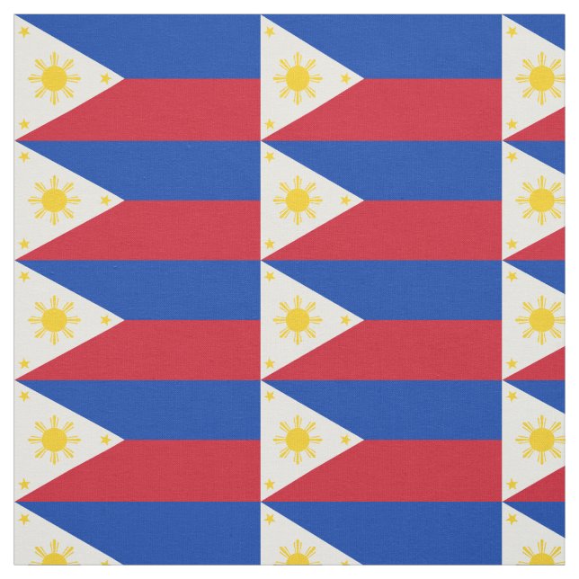 Tissu Drapeau des Philippines (Échantillon)