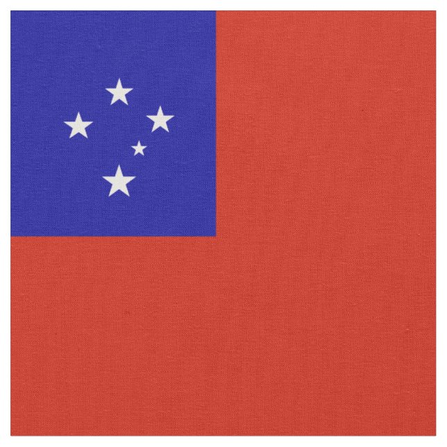 Tissu Drapeau des Samoa (Fermer)