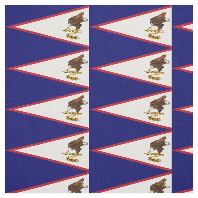 Tissu Drapeau des Samoa américaines patriotiques (Échantillon)