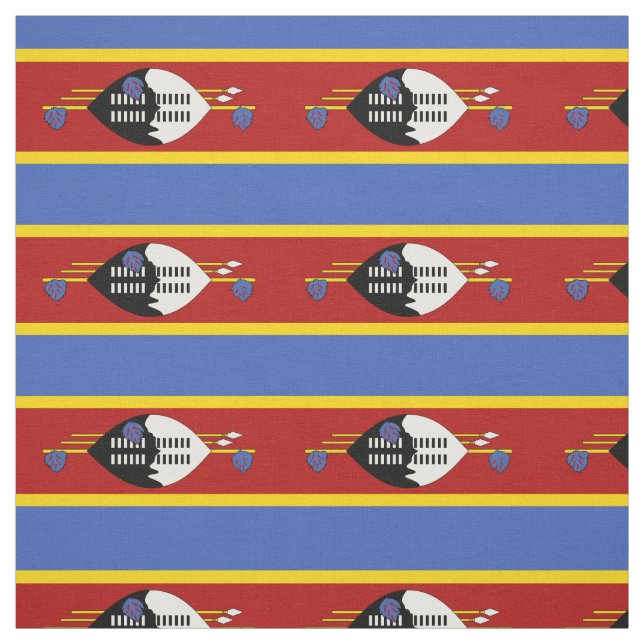 Tissu Drapeau d'Eswatini (Échantillon)