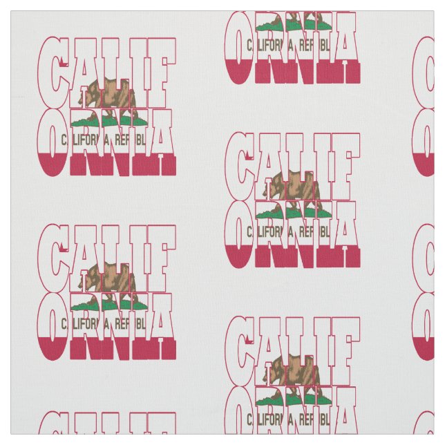 Tissu Drapeau d'état américain de la Californie (Échantillon)