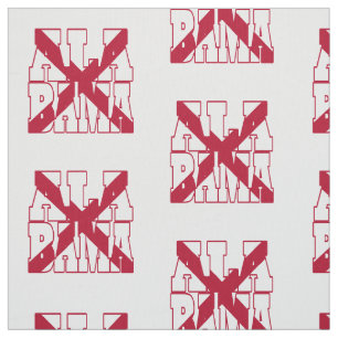 Tissu Drapeau d'état américain de l'Alabama