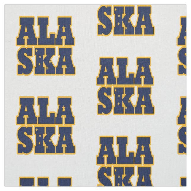 Tissu Drapeau d'état américain de l'Alaska (Échantillon)