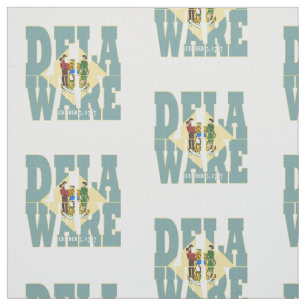 Tissu Drapeau d'état américain du Delaware