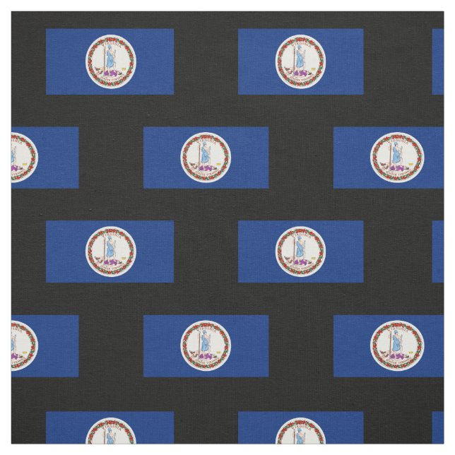Tissu Drapeau d'état de la Virginie (Échantillon)