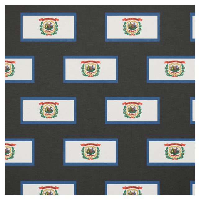 Tissu Drapeau d'état de la Virginie Occidentale (Échantillon)