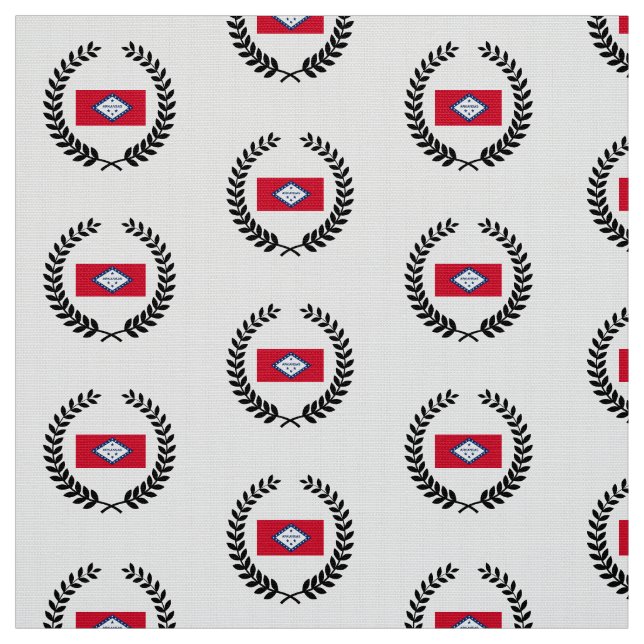 Tissu Drapeau d'État de l'Arkansas (Échantillon)