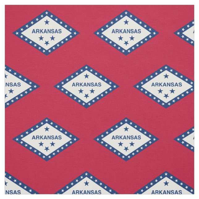 Tissu Drapeau d'État de l'Arkansas (Échantillon)