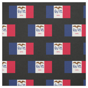 Tissu Drapeau d'état de l'Iowa