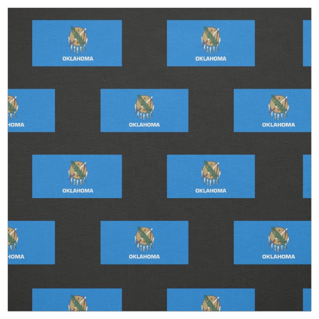 Tissu Drapeau d'État de l'Oklahoma (Échantillon)