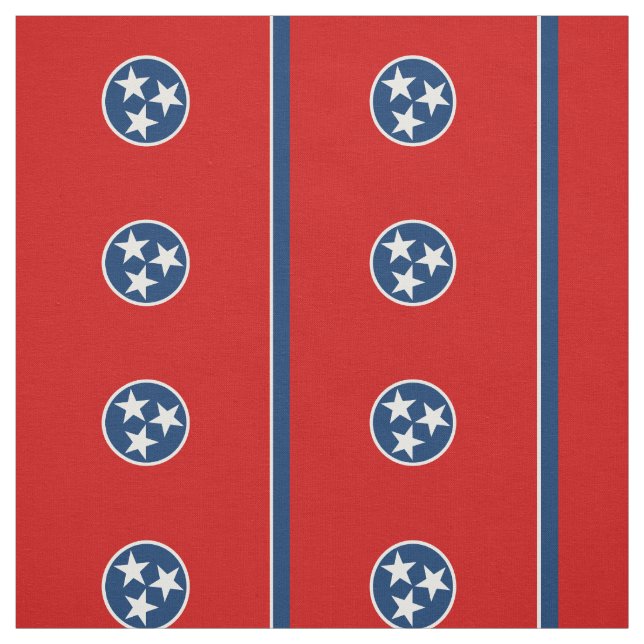 Tissu Drapeau d'état du Tennessee (Échantillon)