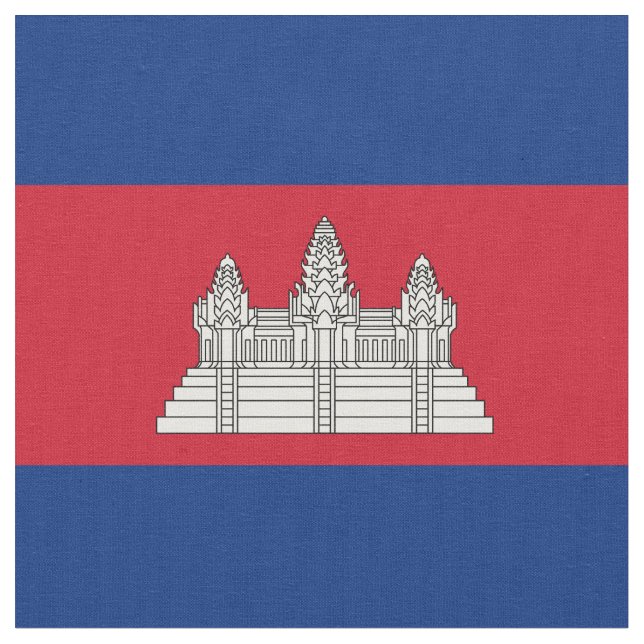 Tissu drapeau du Cambodge (Fermer)