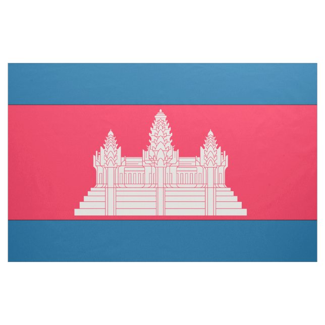 Tissu Drapeau du Cambodge (Yard)