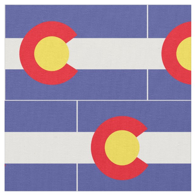 Tissu Drapeau du COLORADO - (Fermer)