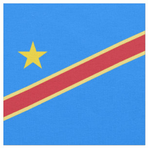 Tissu Drapeau du Congo