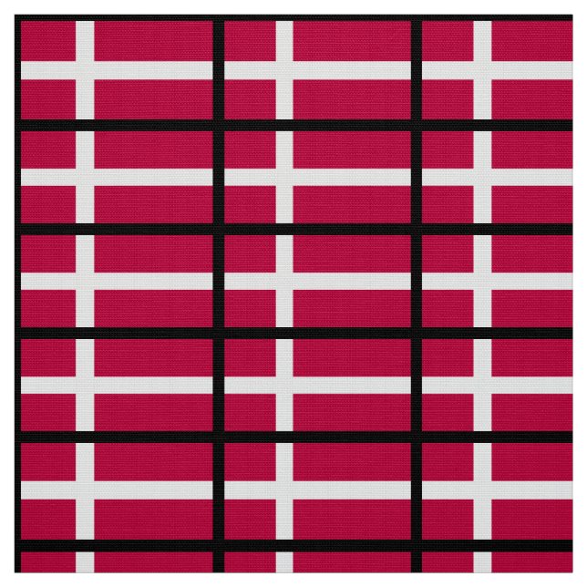 Tissu Drapeau du Danemark (Échantillon)