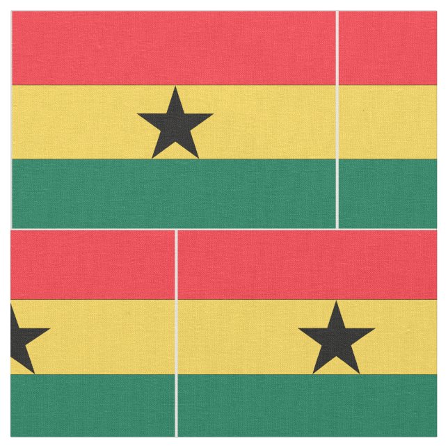 Tissu Drapeau du Ghana (Fermer)