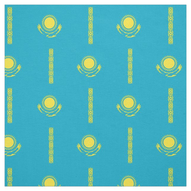 Tissu Drapeau du Kazakhstan (Échantillon)