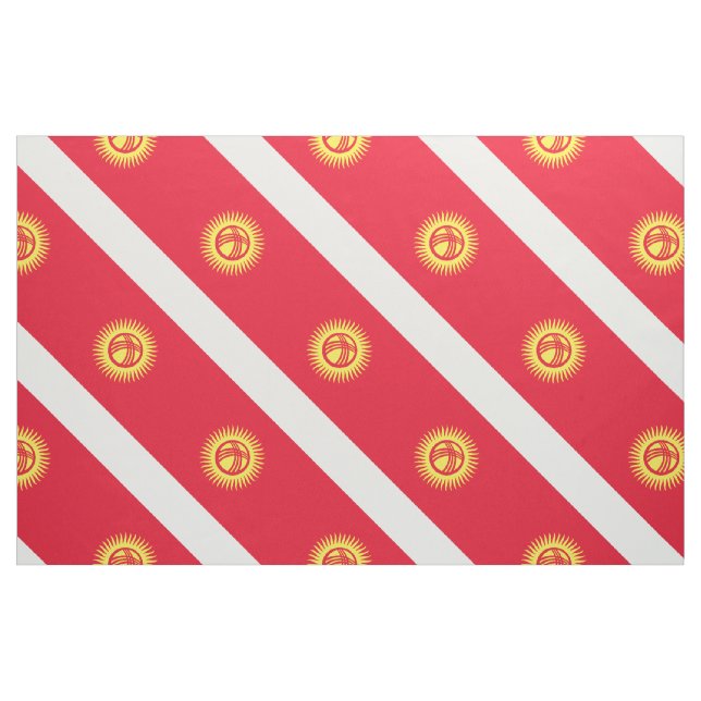 Tissu Drapeau du Kirghizistan (Yard)