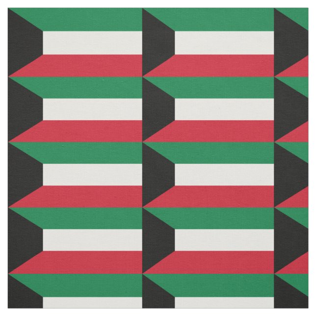 Tissu Drapeau du Koweït (Échantillon)
