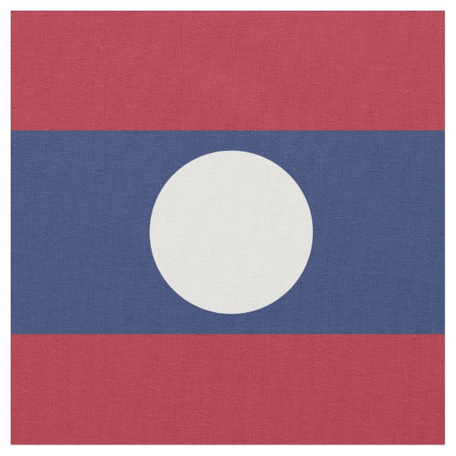 Tissu Drapeau du Laos (Fermer)