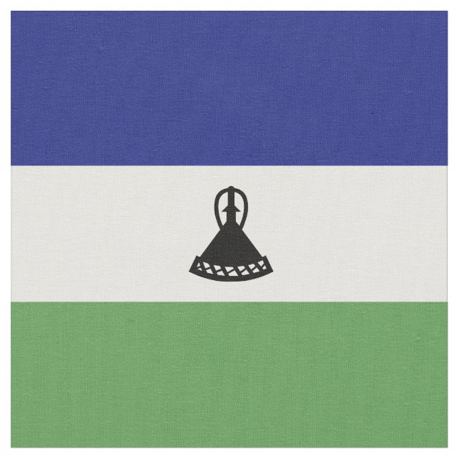 Tissu Drapeau du Lesotho (Fermer)