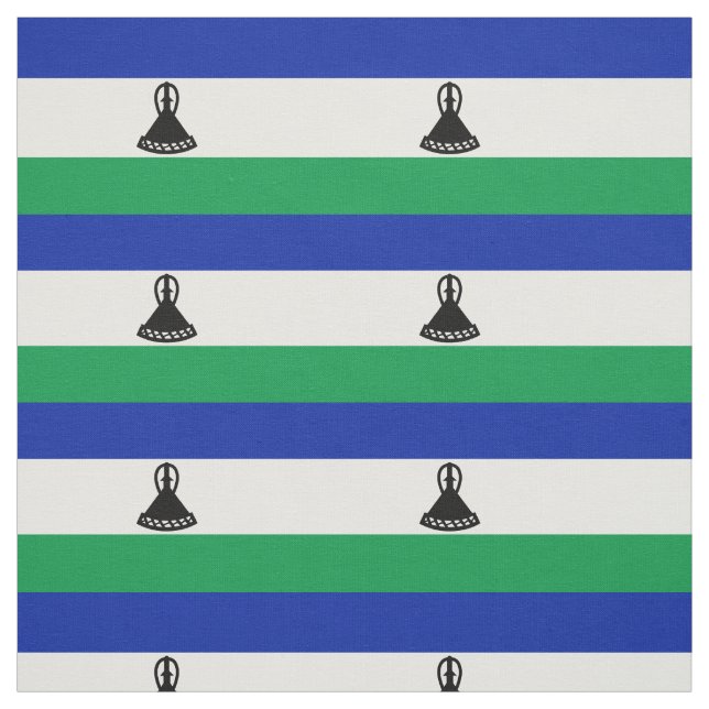 Tissu Drapeau du Lesotho (Échantillon)