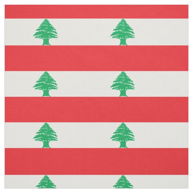 Tissu Drapeau du Liban (Échantillon)