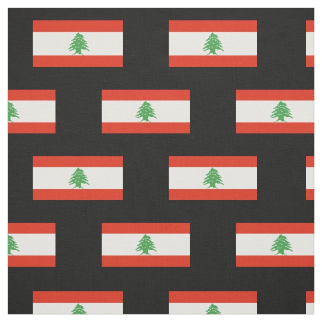 Tissu Drapeau du Liban (Échantillon)
