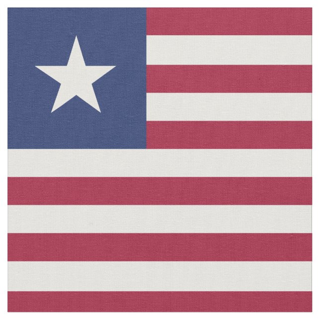 Tissu Drapeau du Libéria (Fermer)