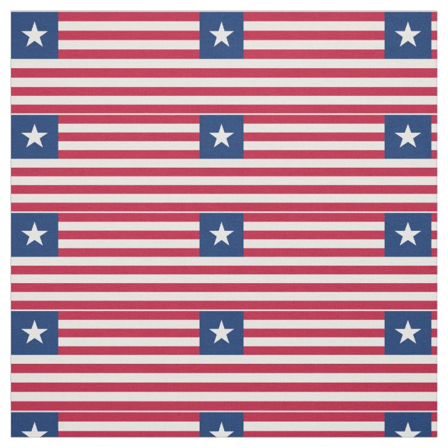 Tissu Drapeau du Liberia (Échantillon)
